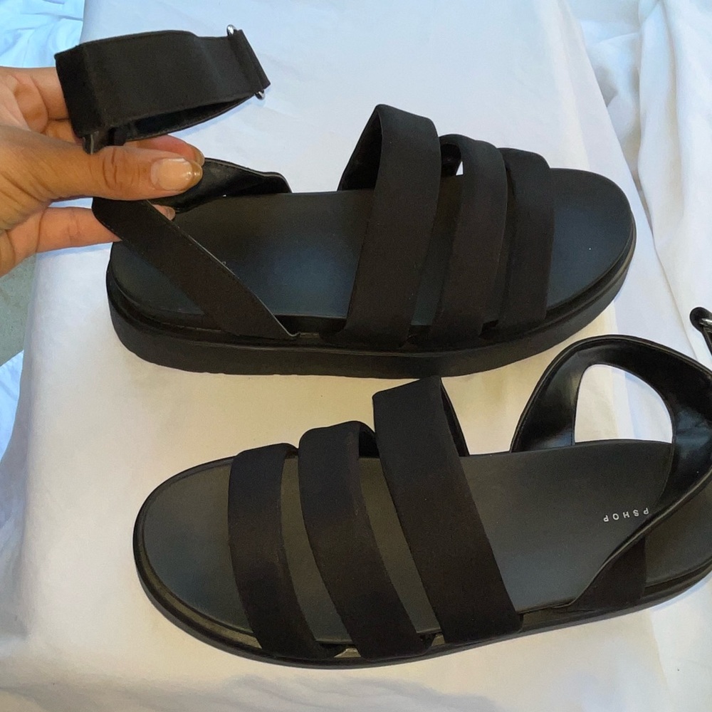 Black Topshop Platform Gladiator Sandals
